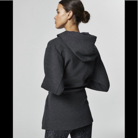 Varley Cove Wrap Hooded Sweater Dark 